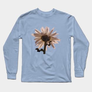 White Daisy Flower Sky Long Sleeve T-Shirt